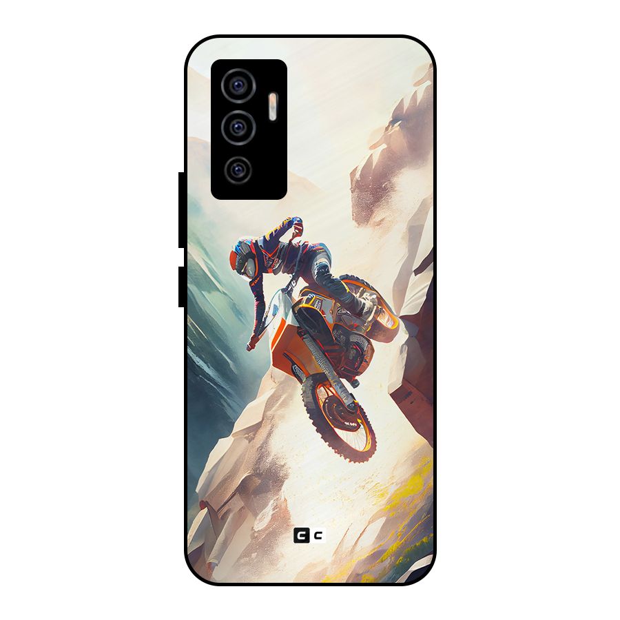 Mountain Biker Metal Back Case for Vivo V23e