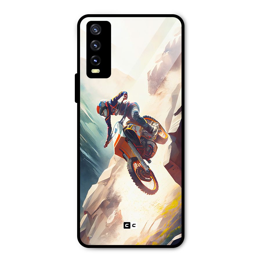 Mountain Biker Metal Back Case for Vivo Y20g