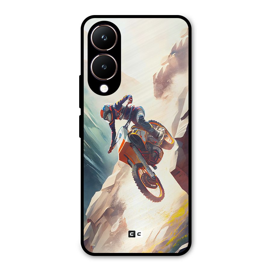 Mountain Biker Metal Back Case for Vivo Y28