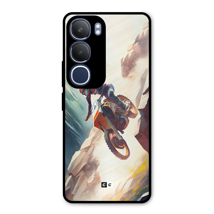 Mountain Biker Metal Back Case for Vivo Y29