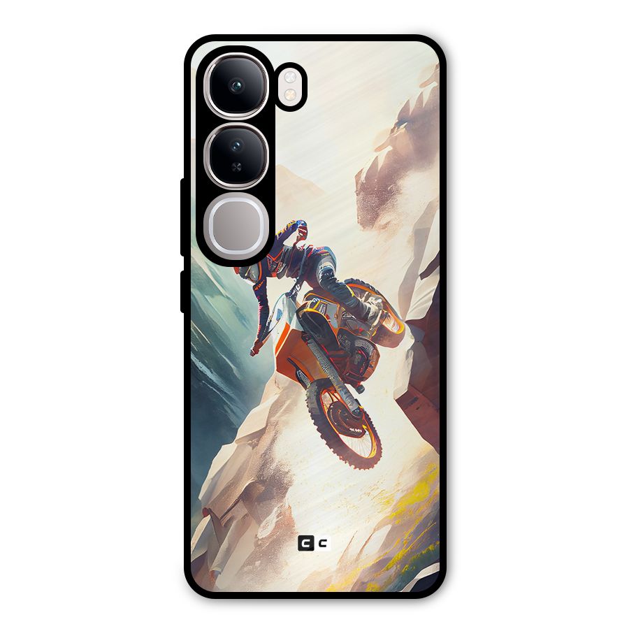Mountain Biker Metal Back Case for Vivo Y300