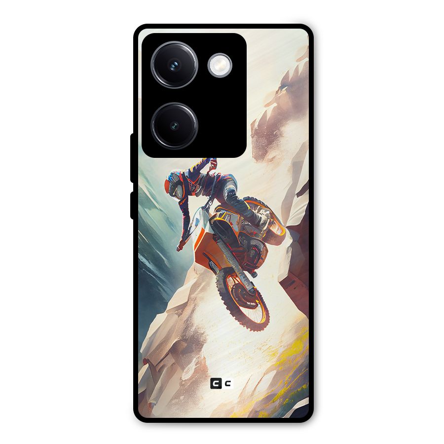 Mountain Biker Metal Back Case for Vivo Y300 Plus