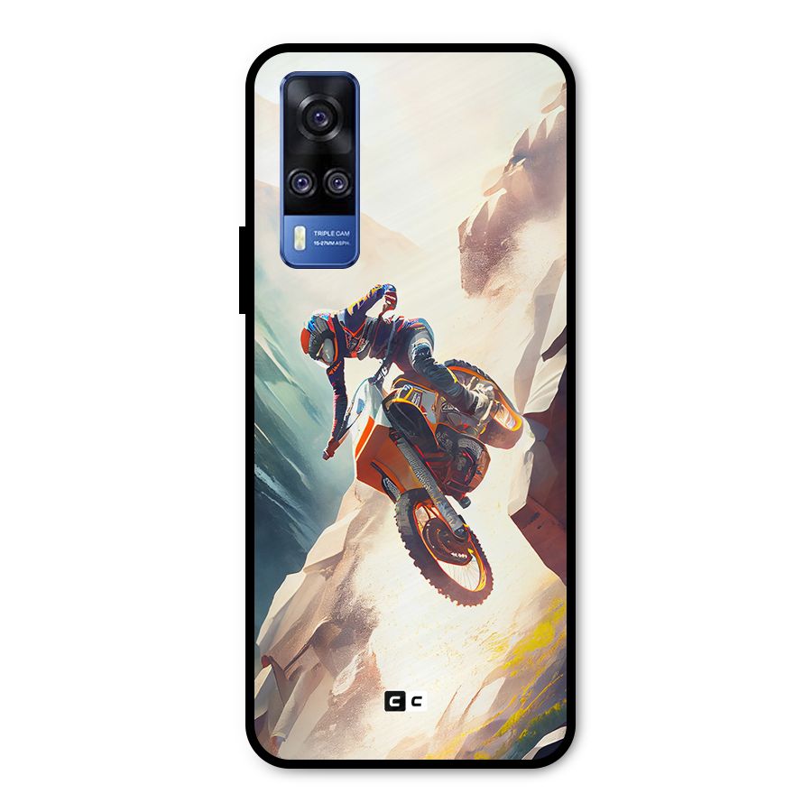 Mountain Biker Metal Back Case for Vivo Y51A