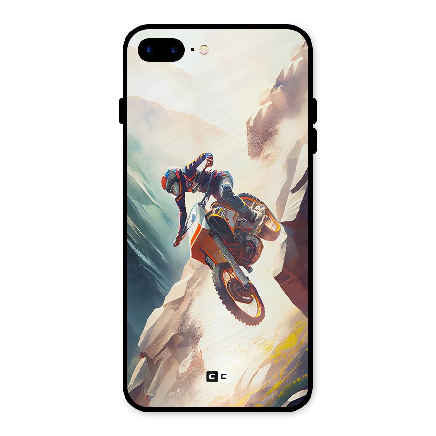 Mountain Biker Metal Back Case for iPhone 7 Plus