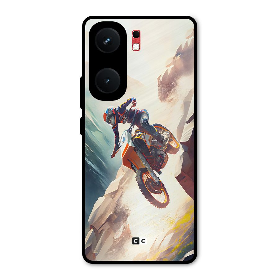 Mountain Biker Metal Back Case for iQOO Neo 9 Pro