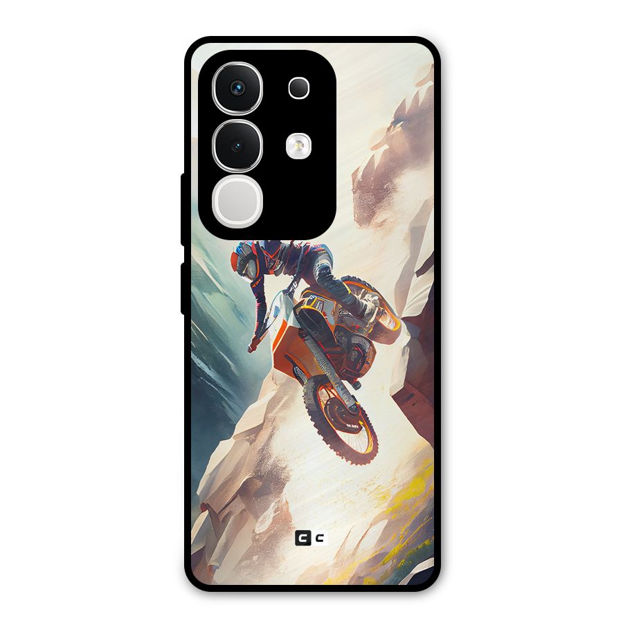 Mountain Biker Metal Back Case for iQOO Z10x