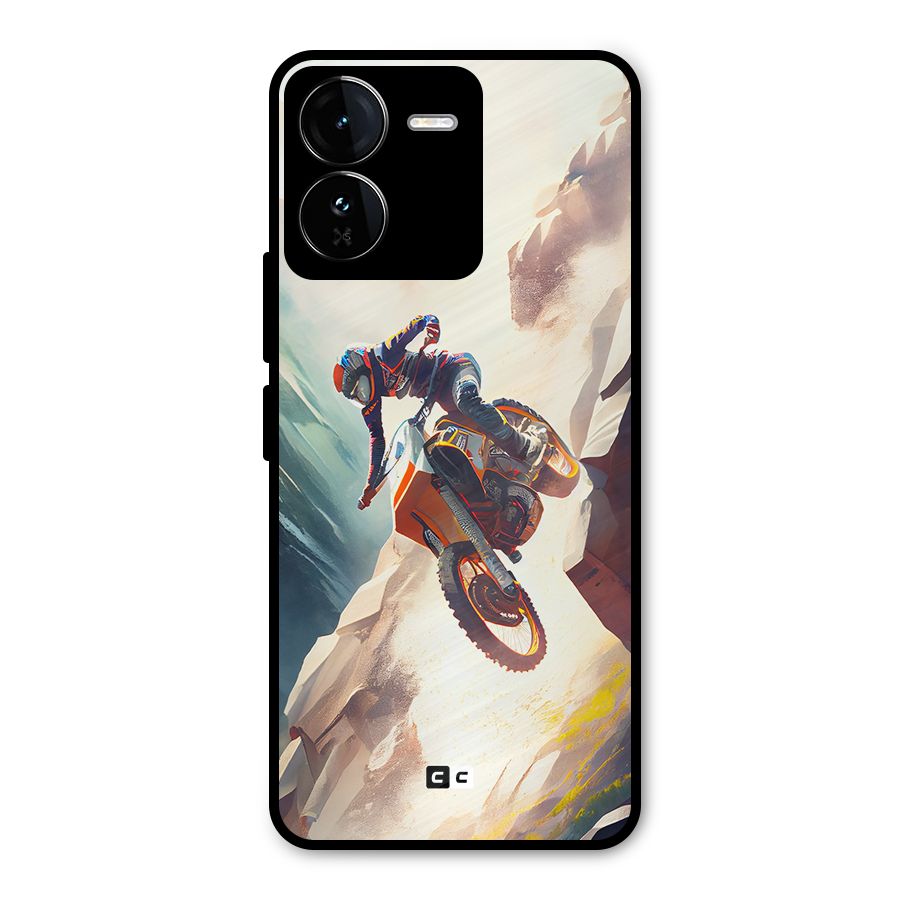 Mountain Biker Metal Back Case for iQOO Z9