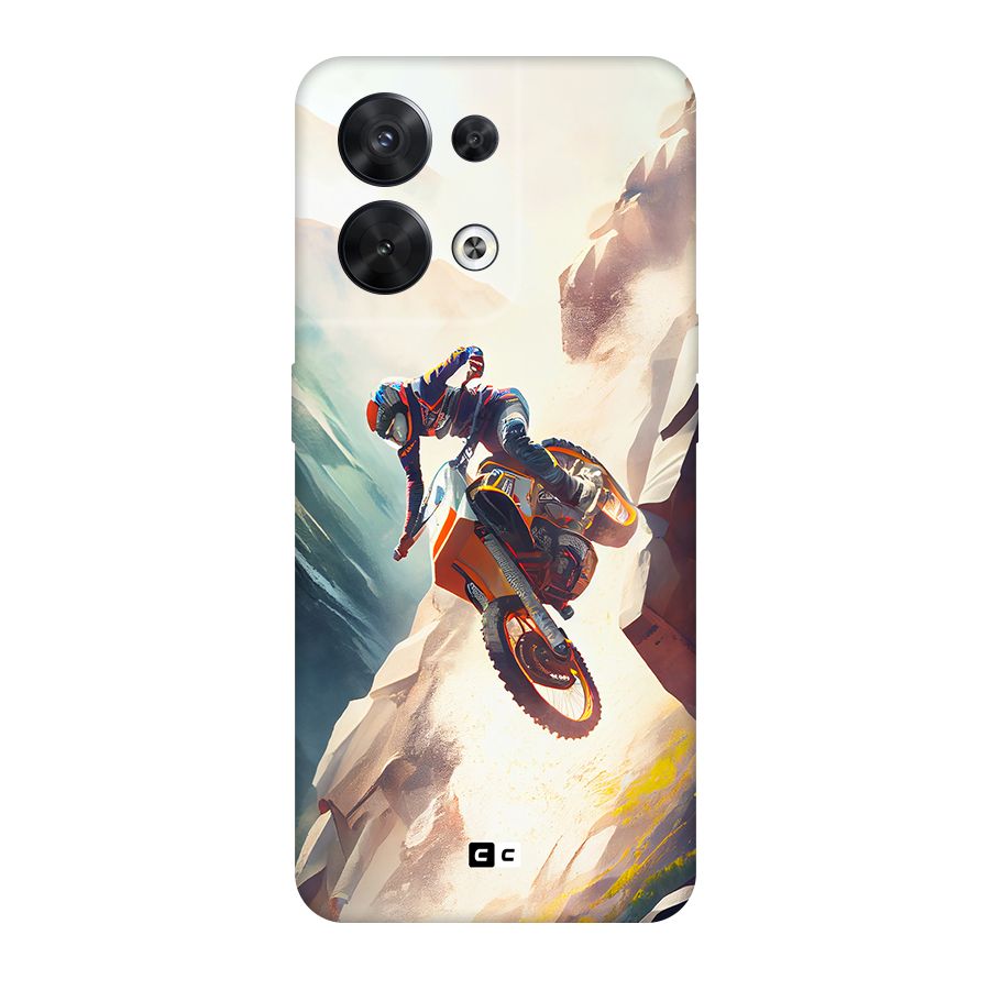 Mountain Biker Original Polycarbonate Back Case for Oppo Reno8 5G