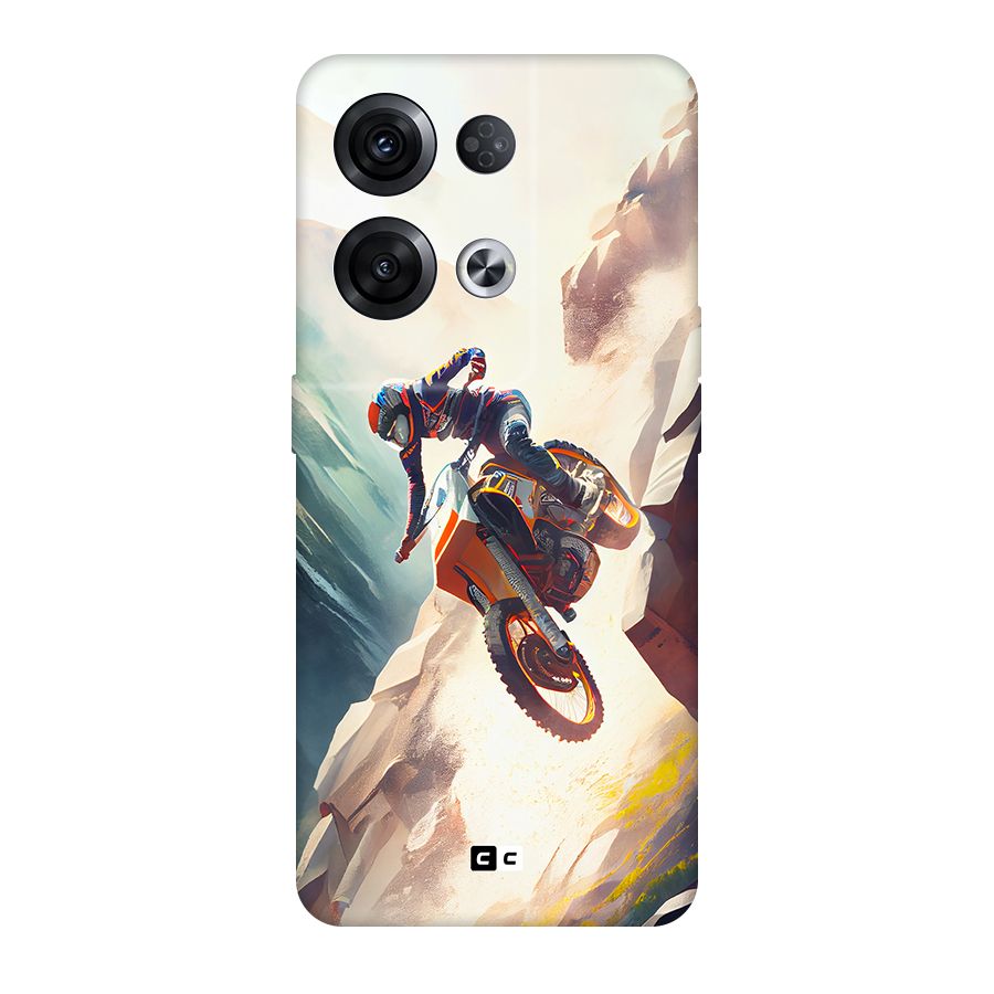 Mountain Biker Original Polycarbonate Back Case for Oppo Reno8 Pro 5G