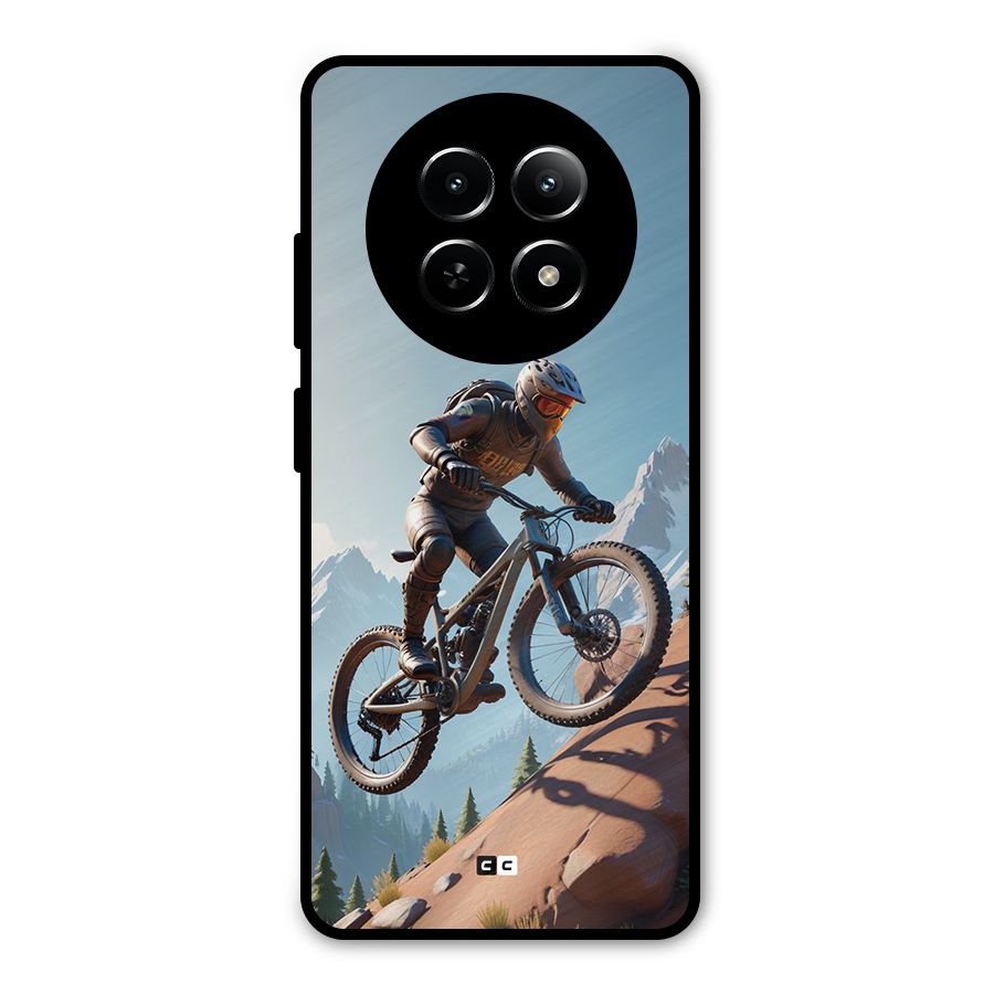 Mountain Rider Metal Back Case for Realme Narzo N65