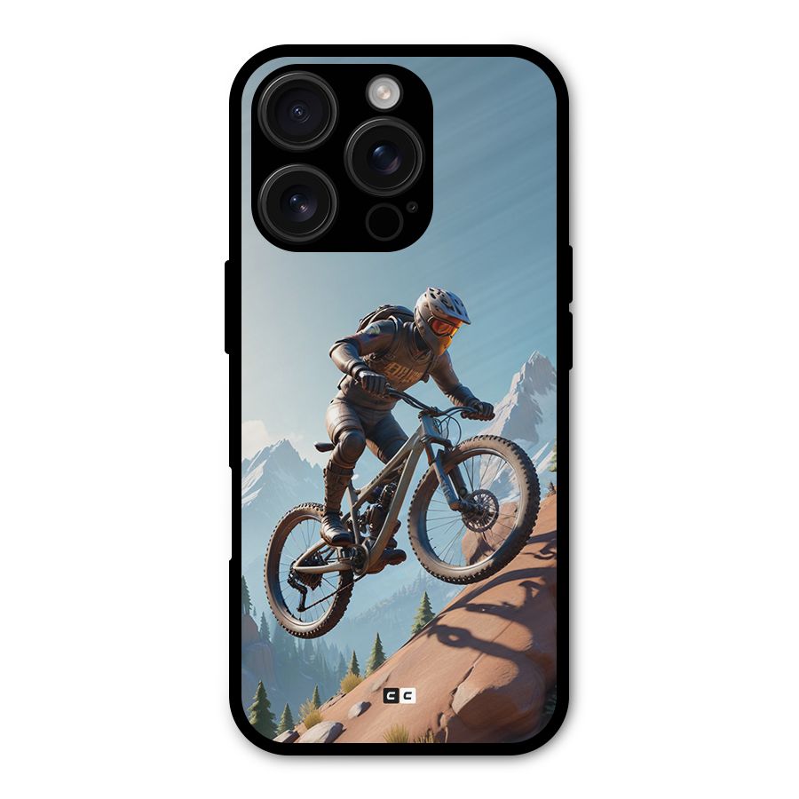 Mountain Rider Metal Back Case for iPhone 16 Pro