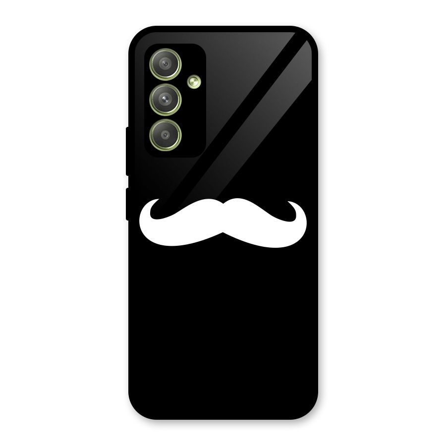 Moustache Love Glass Back Case for Galaxy A54