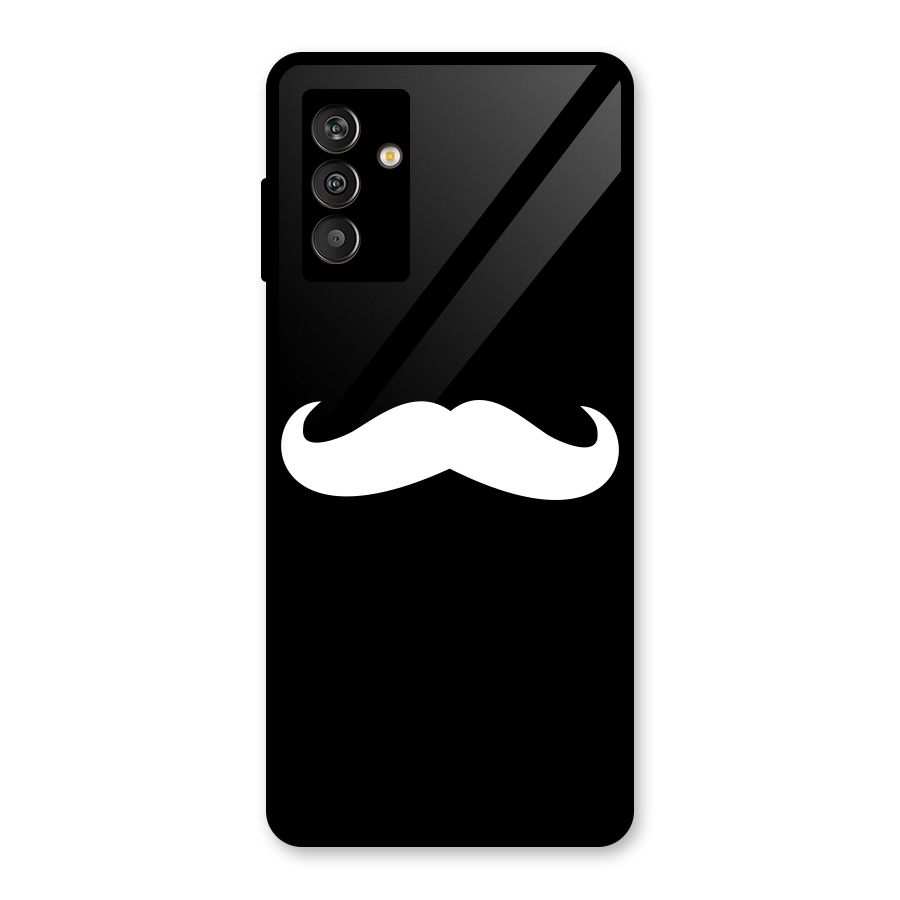 Moustache Love Glass Back Case for Galaxy M13