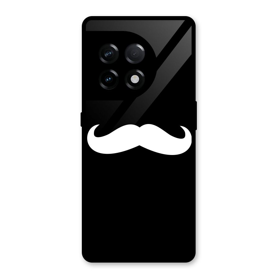 Moustache Love Glass Back Case for OnePlus 11R