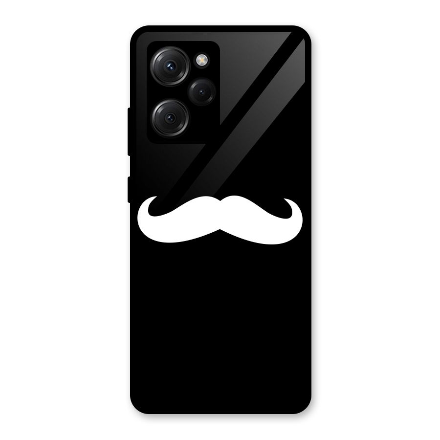 Moustache Love Glass Back Case for Poco X5 Pro