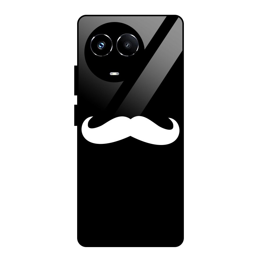 Moustache Love Glass Back Case for Realme Narzo 60X