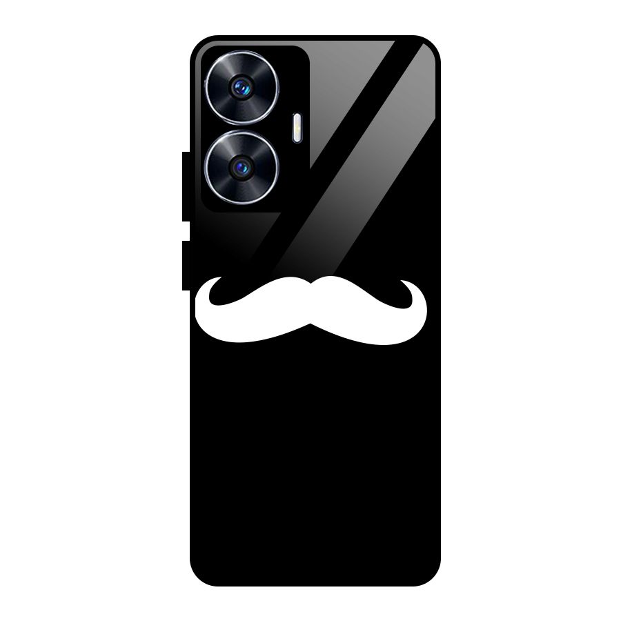 Moustache Love Glass Back Case for Realme Narzo N55