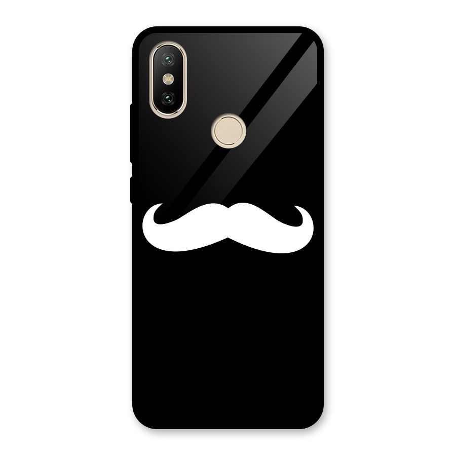 Moustache Love Glass Back Case for Redmi A2