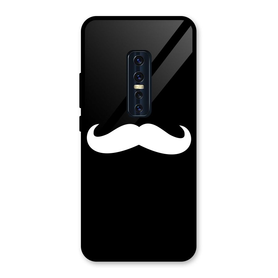 Moustache Love Glass Back Case for Vivo V17 Pro