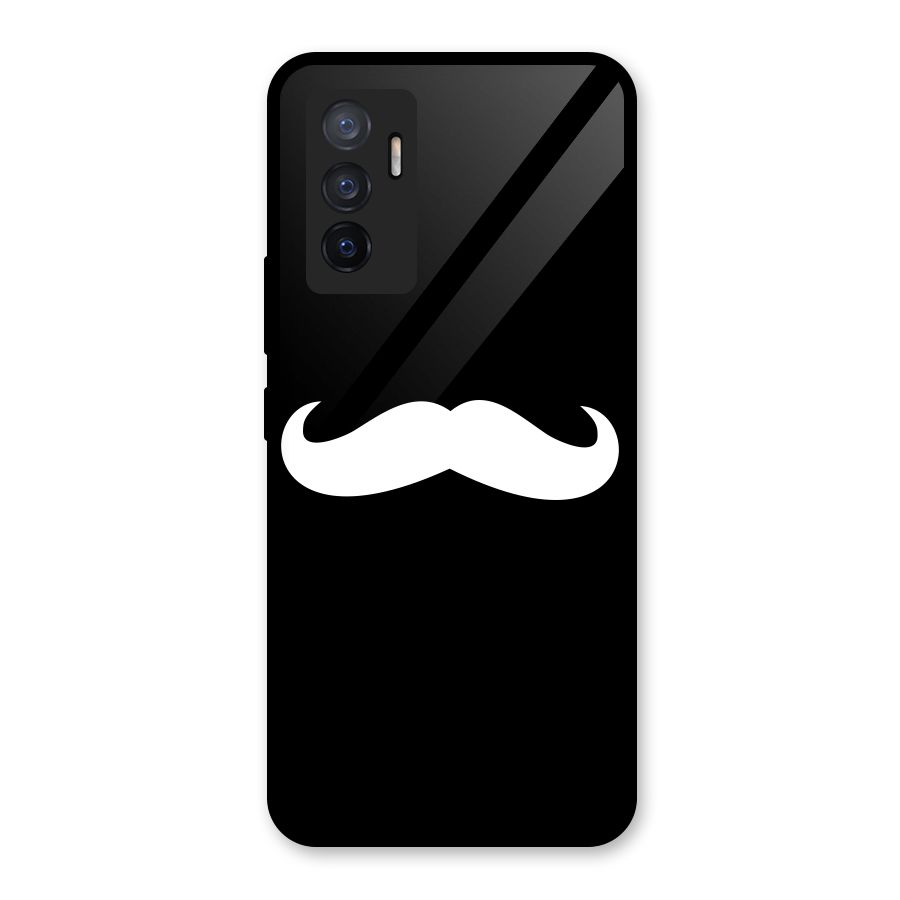 Moustache Love Glass Back Case for Vivo V23e