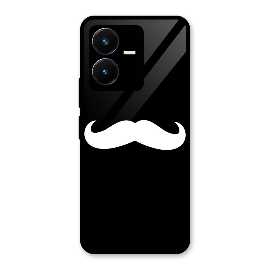 Moustache Love Glass Back Case for Vivo Y22s