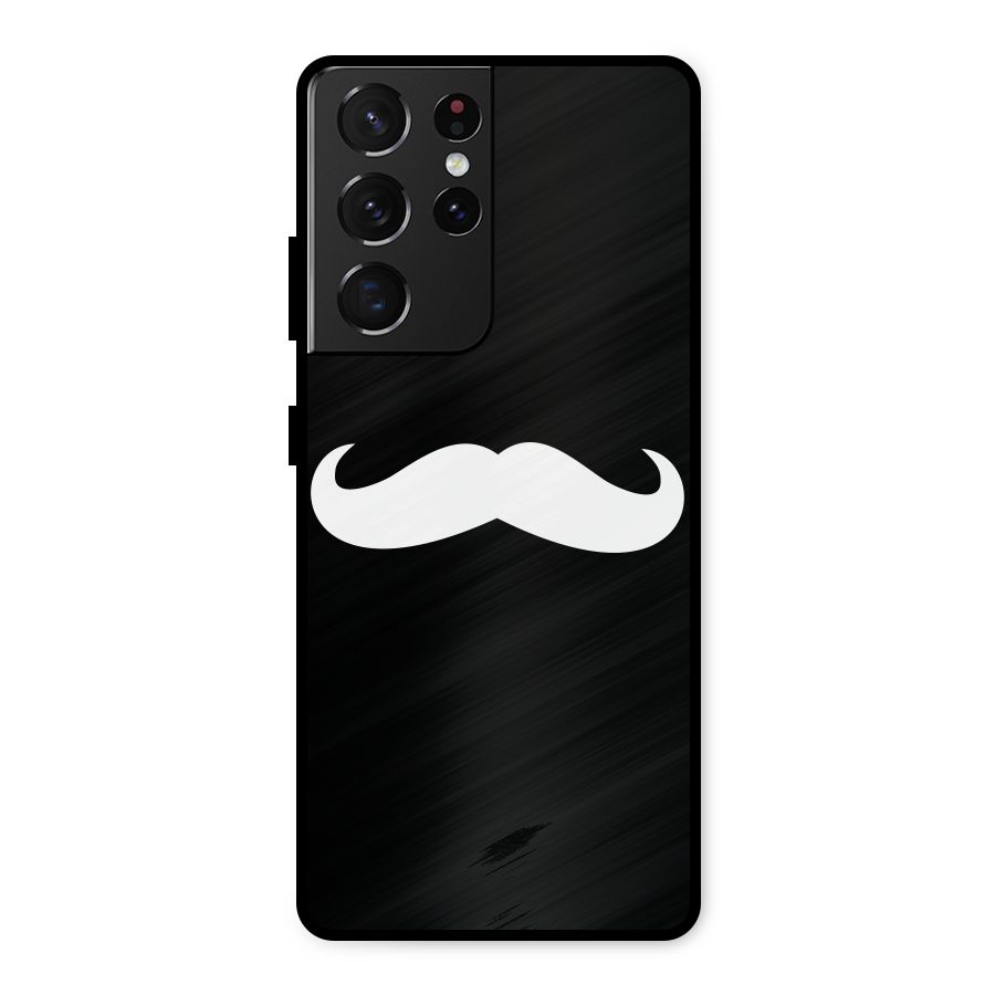 Moustache Love Metal Back Case for Galaxy S21 Ultra 5G