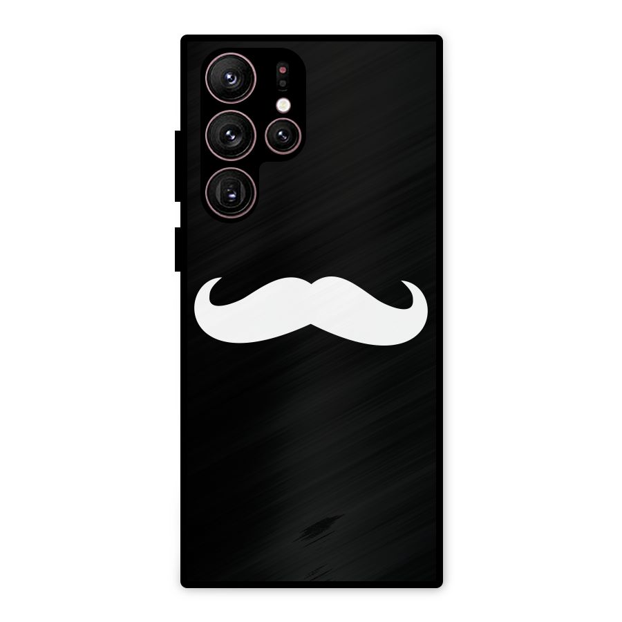 Moustache Love Metal Back Case for Galaxy S22 Ultra 5G