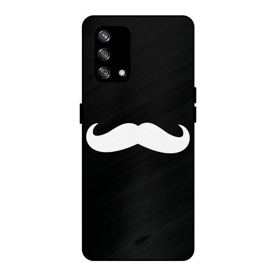Moustache Love Metal Back Case for Oppo F19s