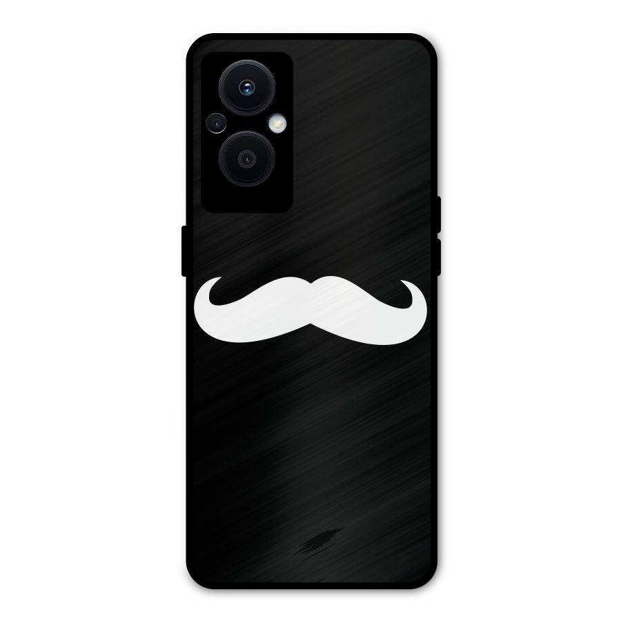 Moustache Love Metal Back Case for Oppo F21 Pro 5G