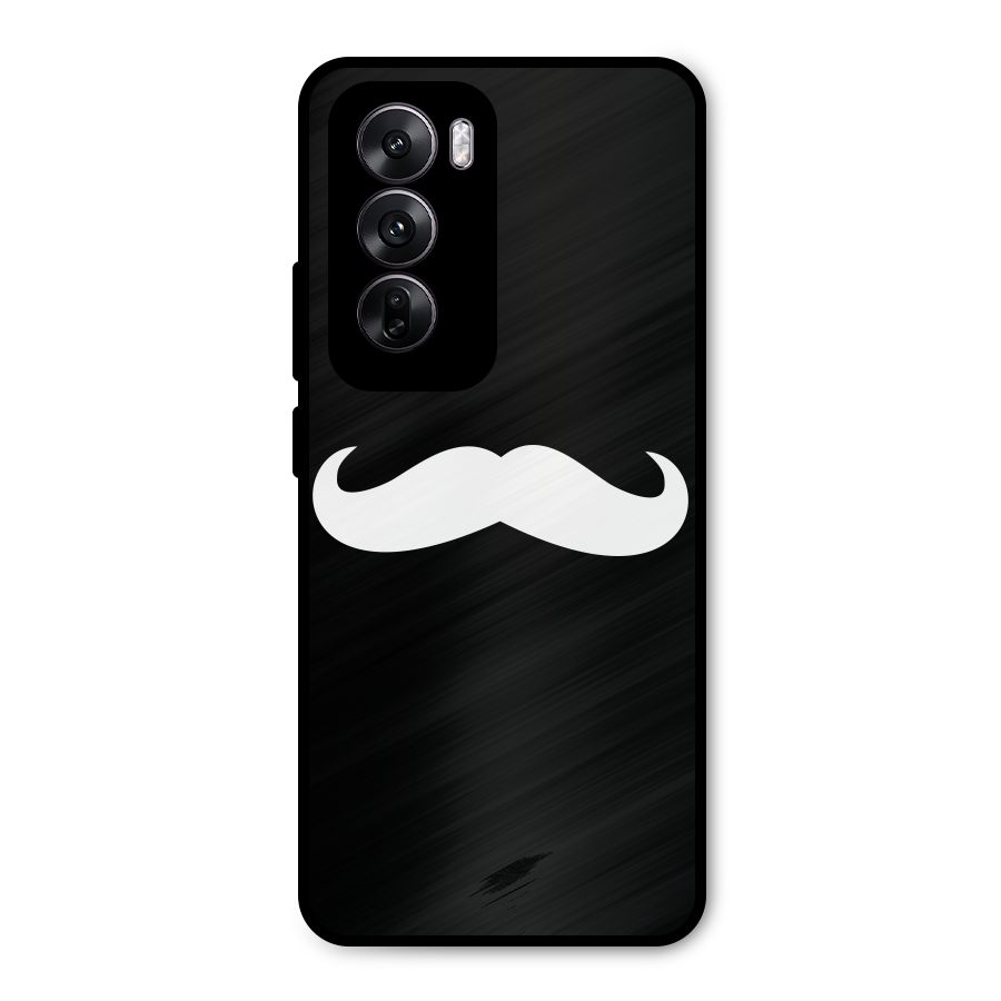 Moustache Love Metal Back Case for Oppo Reno12