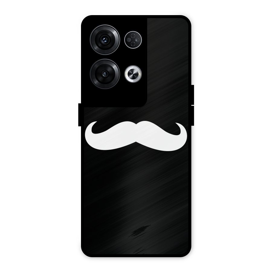 Moustache Love Metal Back Case for Oppo Reno8 Pro 5G