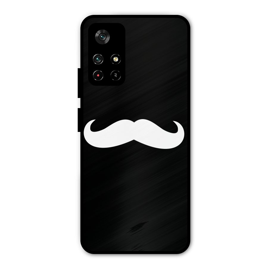 Moustache Love Metal Back Case for Poco M4 Pro 5G