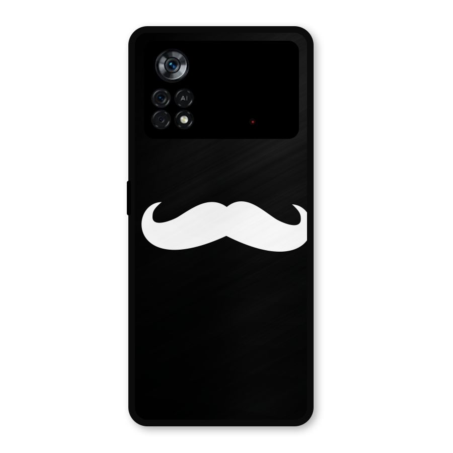 Moustache Love Metal Back Case for Poco X4 Pro 5G
