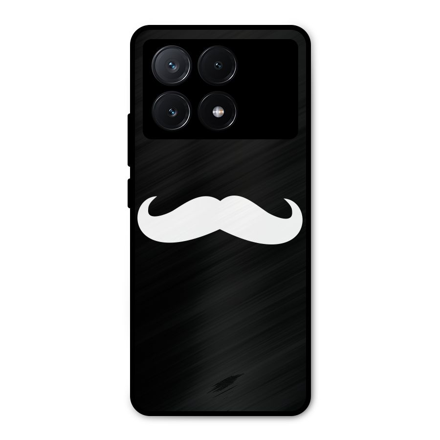 Moustache Love Metal Back Case for Poco X6 Pro