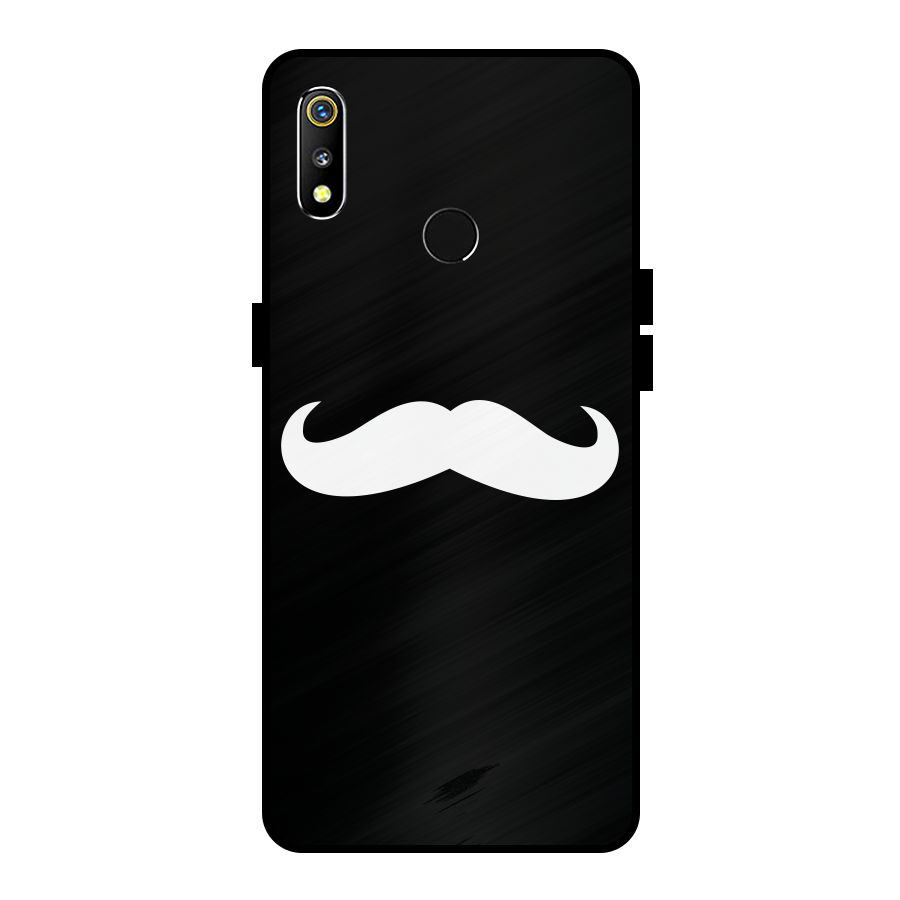 Moustache Love Metal Back Case for Realme 3