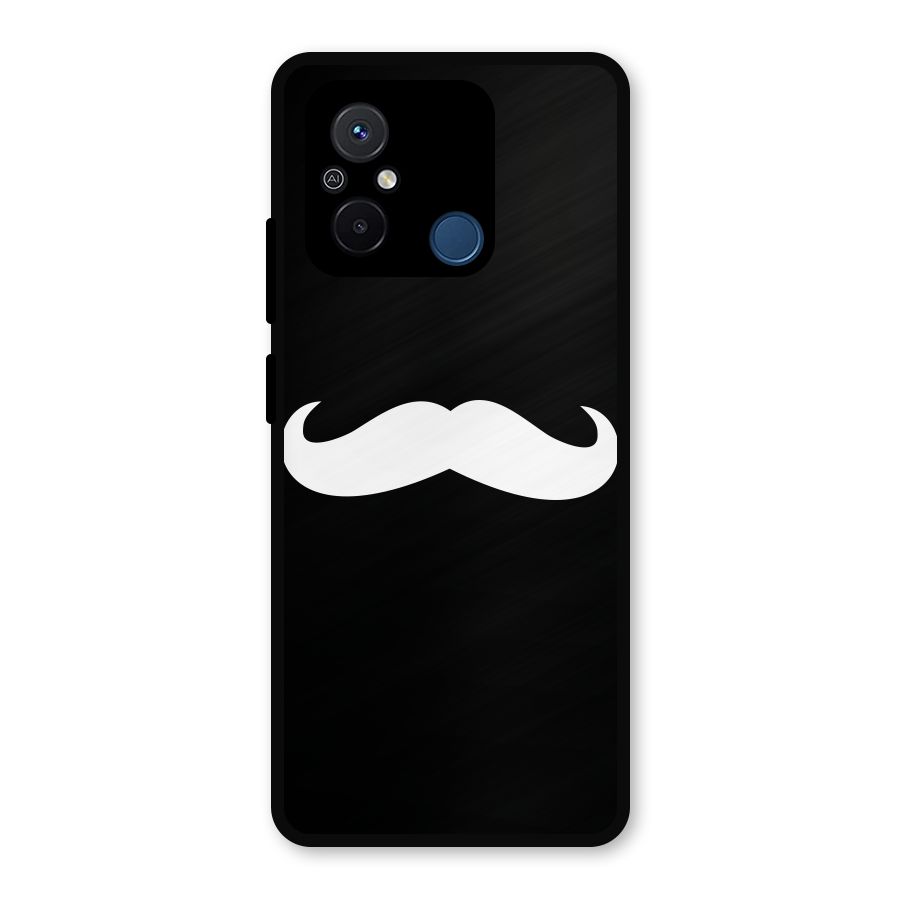 Moustache Love Metal Back Case for Redmi 12C