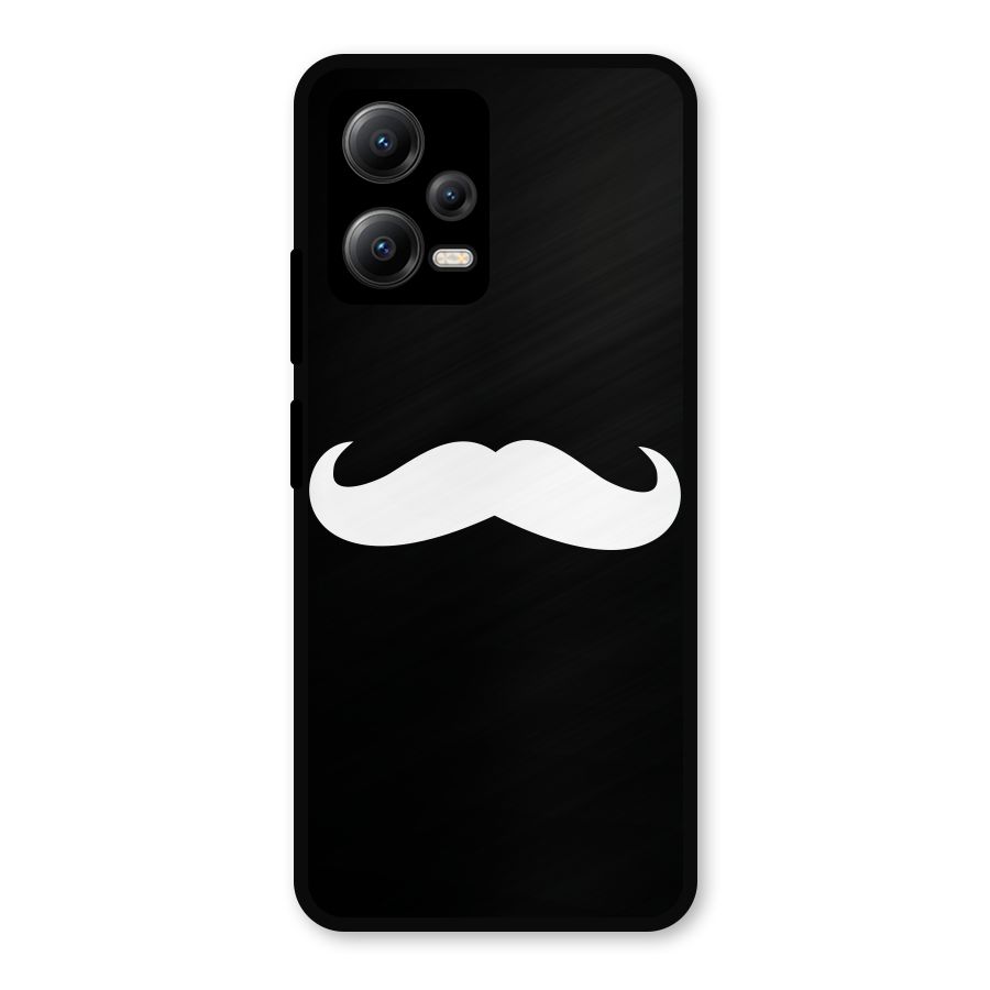 Moustache Love Metal Back Case for Redmi Note 12 5G