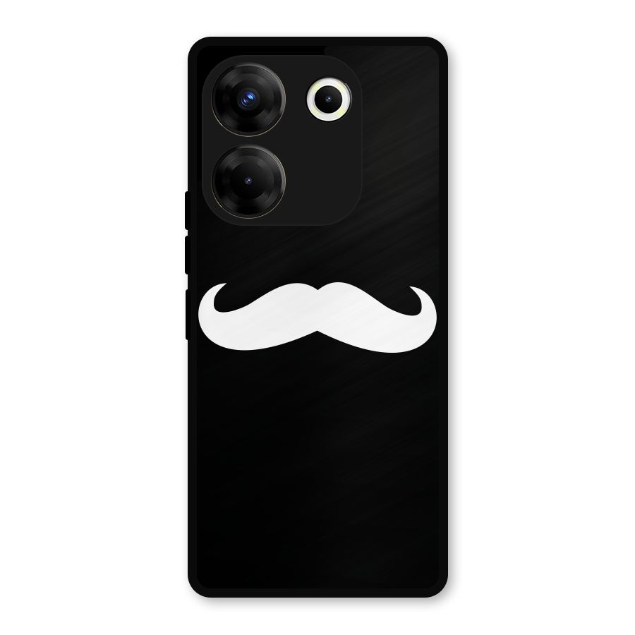 Moustache Love Metal Back Case for Tecno Camon 20