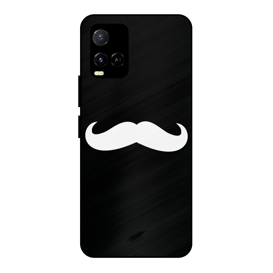 Moustache Love Metal Back Case for Vivo Y21A