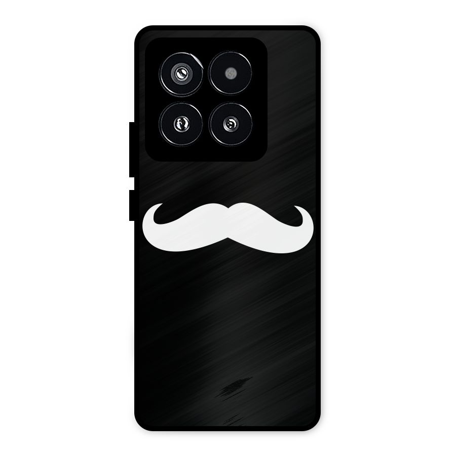 Moustache Love Metal Back Case for Xiaomi 14 Pro