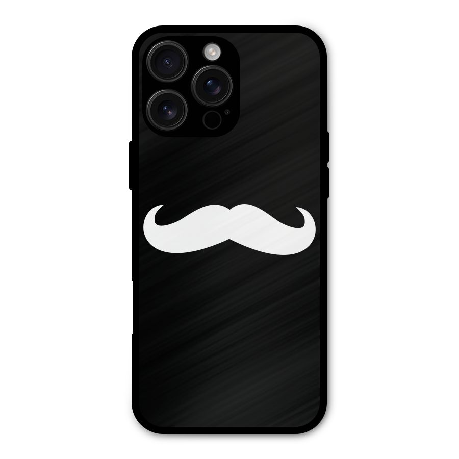 Moustache Love Metal Back Case for iPhone 16 Pro Max