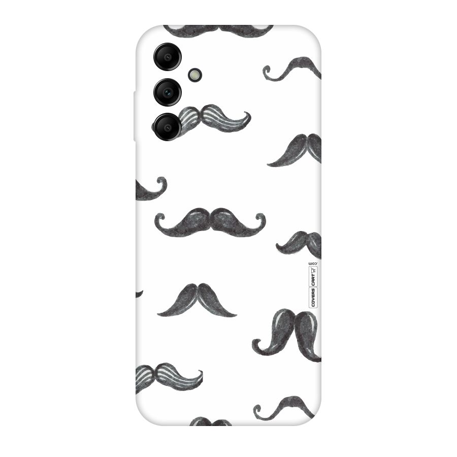 Moustache Pattern (Black) Original Polycarbonate Back Case for Galaxy A14 5G
