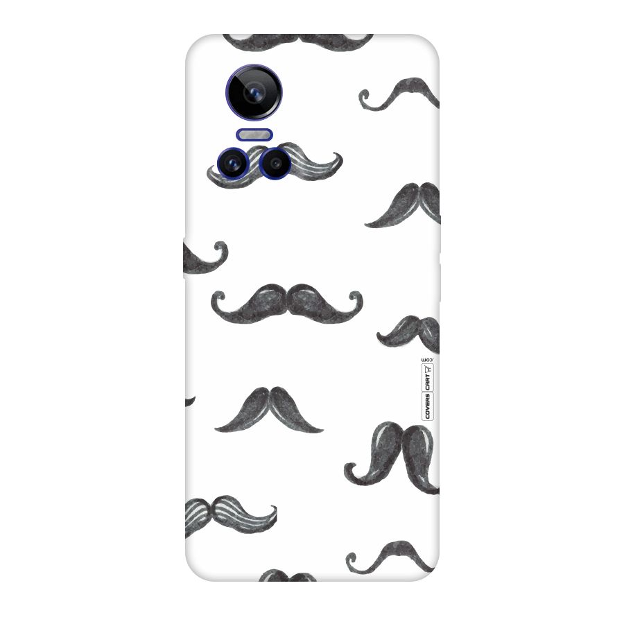 Moustache Pattern (Black) Original Polycarbonate Back Case for Realme GT Neo 3