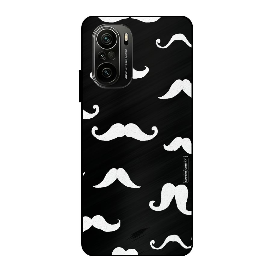 Moustache Pattern (White) Metal Back Case for Mi 11X Pro
