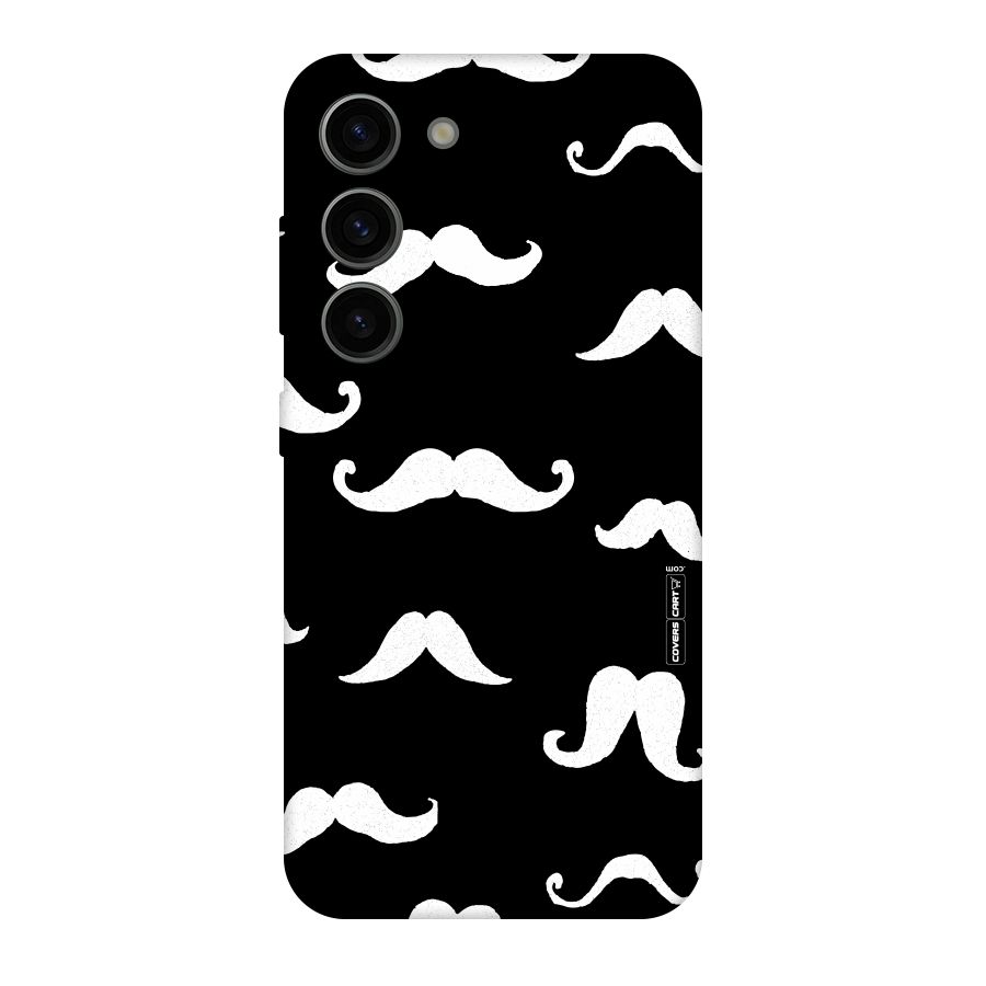 Moustache Pattern (White) Original Polycarbonate Back Case for Galaxy S23