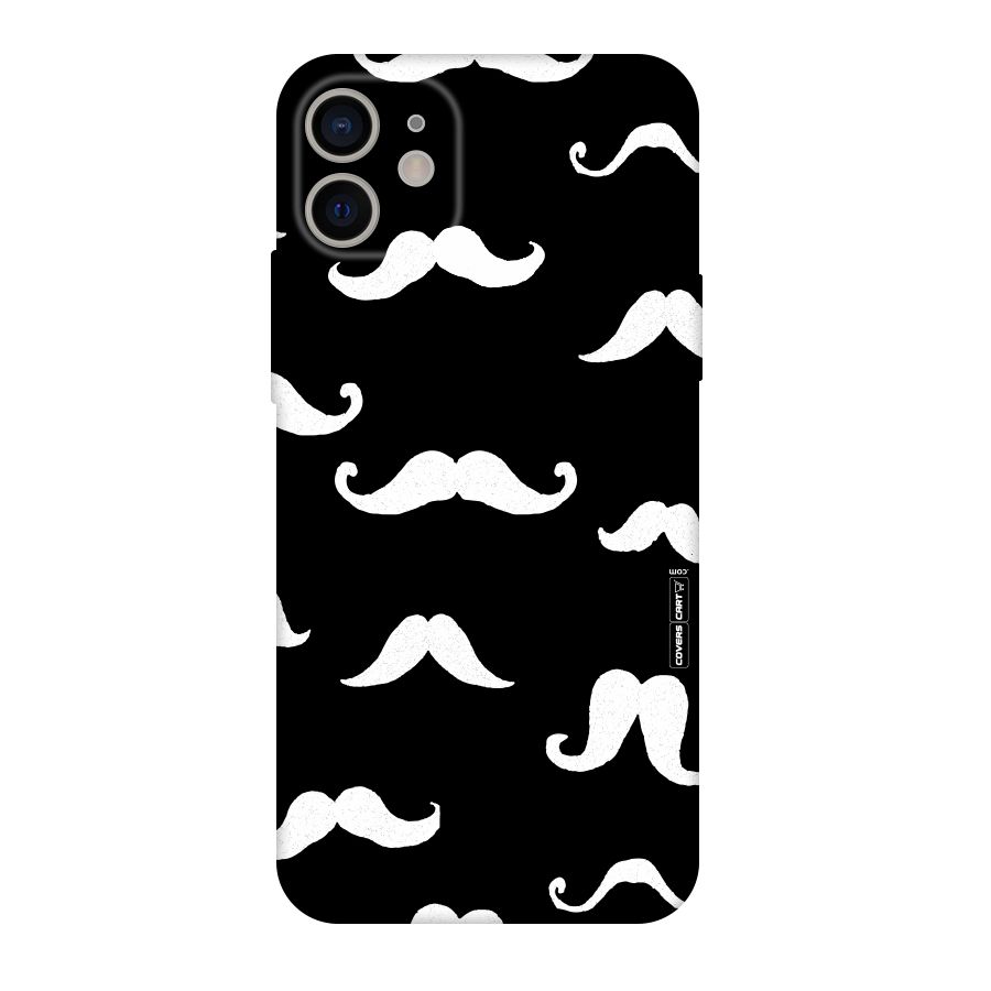 Moustache Pattern (White) Original Polycarbonate Back Case for iPhone 11