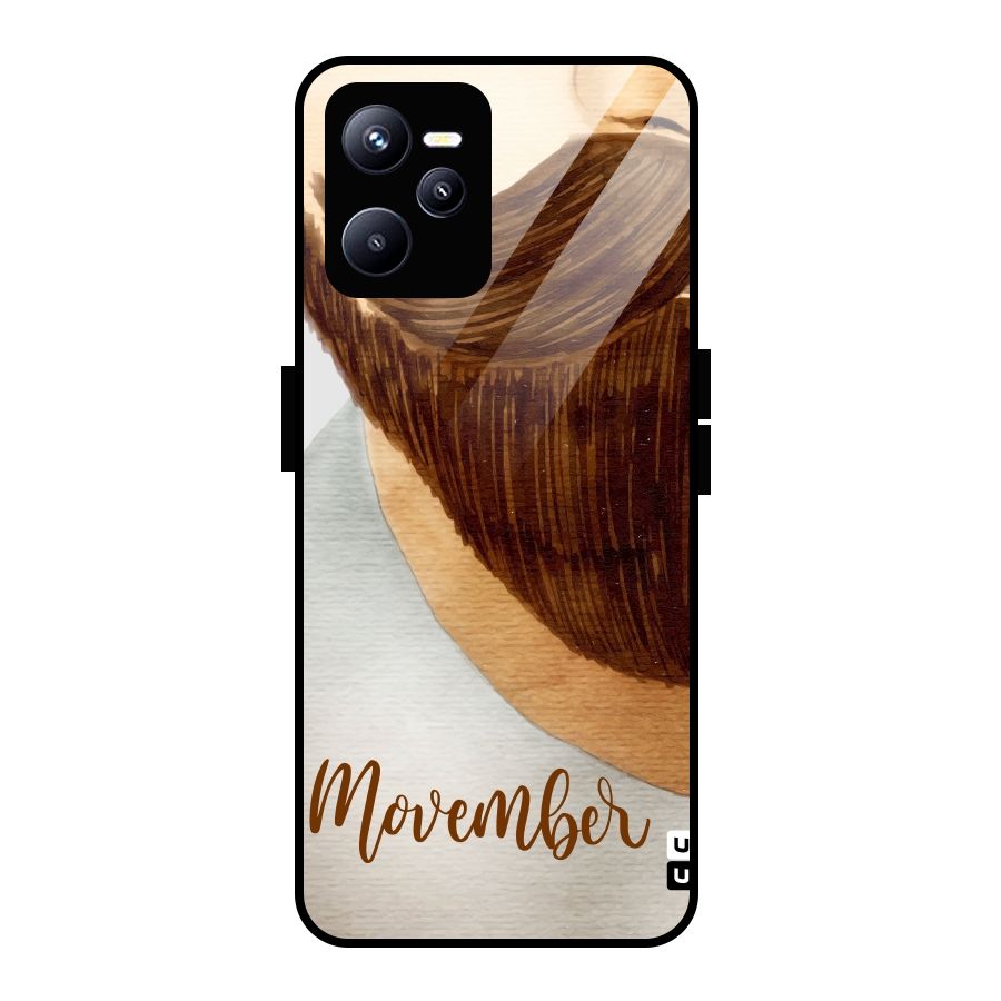 Movember Moustache Glass Back Case for Realme C35