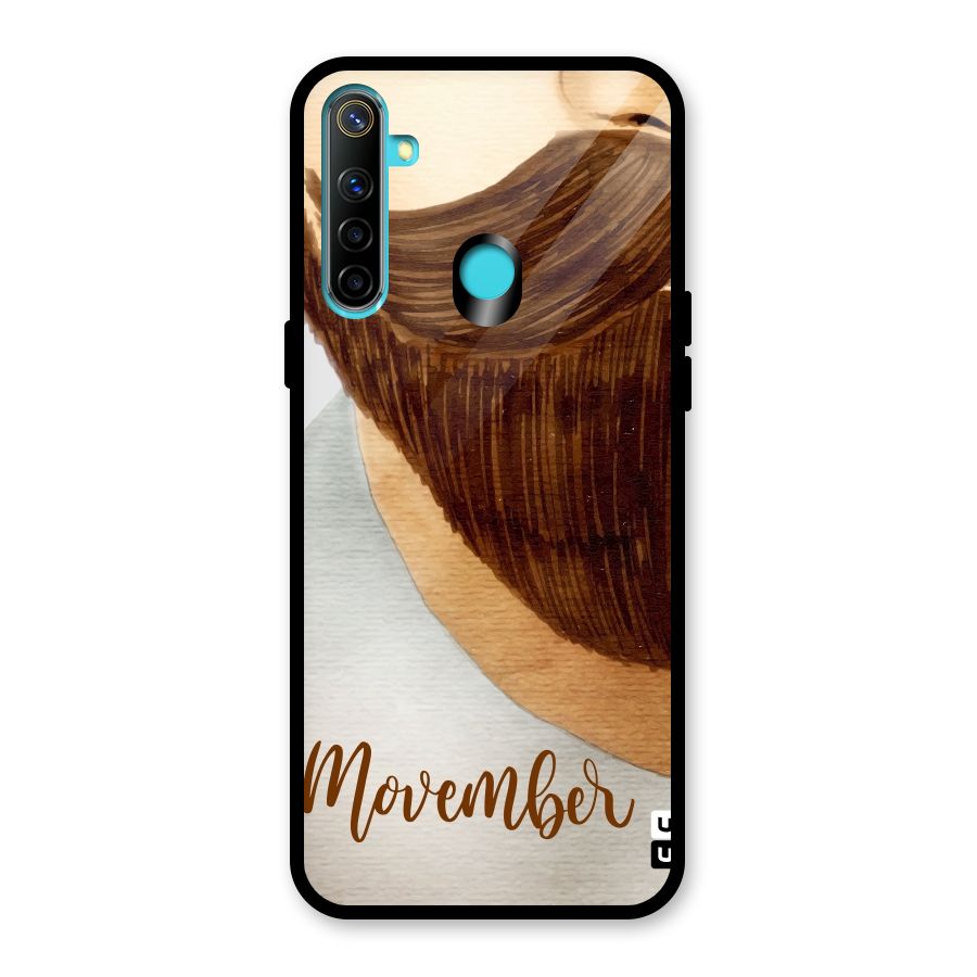 Movember Moustache Glass Back Case for Realme Narzo 10