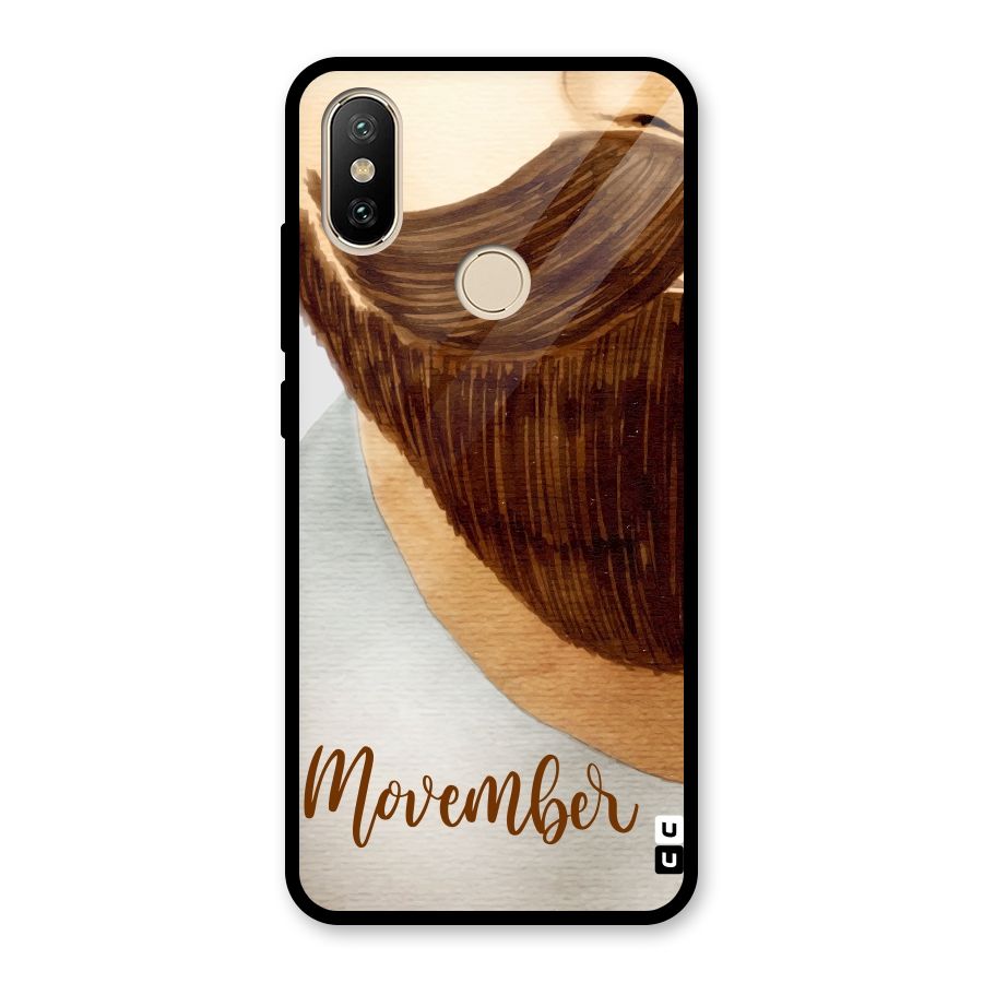 Movember Moustache Glass Back Case for Redmi A2