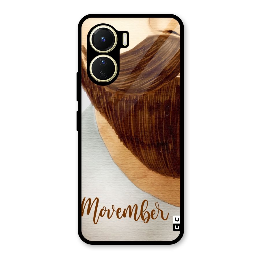 Movember Moustache Glass Back Case for Vivo Y16